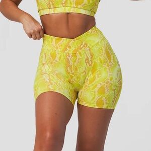 Yellow Lici Fit Shorts